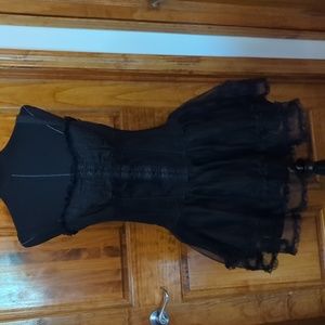 Hot Topic Black Corset Dress